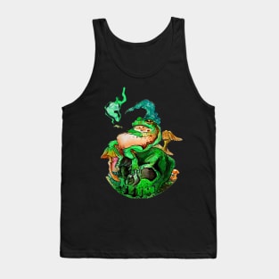 Bored Wizard Frog Tank Top